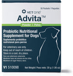 VetOne Advita Probiotic Nutritional Supplement for Dogs 30 Packets box front view