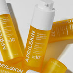 Close up shot of the texture and premium packaging of APRILSKIN pore minimizing chemical exfoliant.