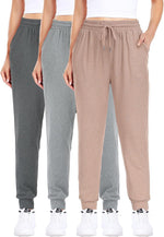 3Pack Joggers for women, Women sweatpants with pockets lounge casual pants | 2 PocketsBreathable,Stretchy Fabric,Adjustable Drawstring,Soft Skin-FriendlyComfy Yoga Workout Pants - Image 10