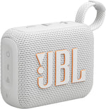 JBL Go 4 - Ultra-Portable, Waterproof and Dustproof Bluetooth Speaker, Big JBL Pro Sound with Punchy bass, 7-Hour Built-in Battery, Made in Part with Recycled Materials (White) - Image 1