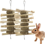 Kathson hanging bunny chew toys front view organic small animal treats