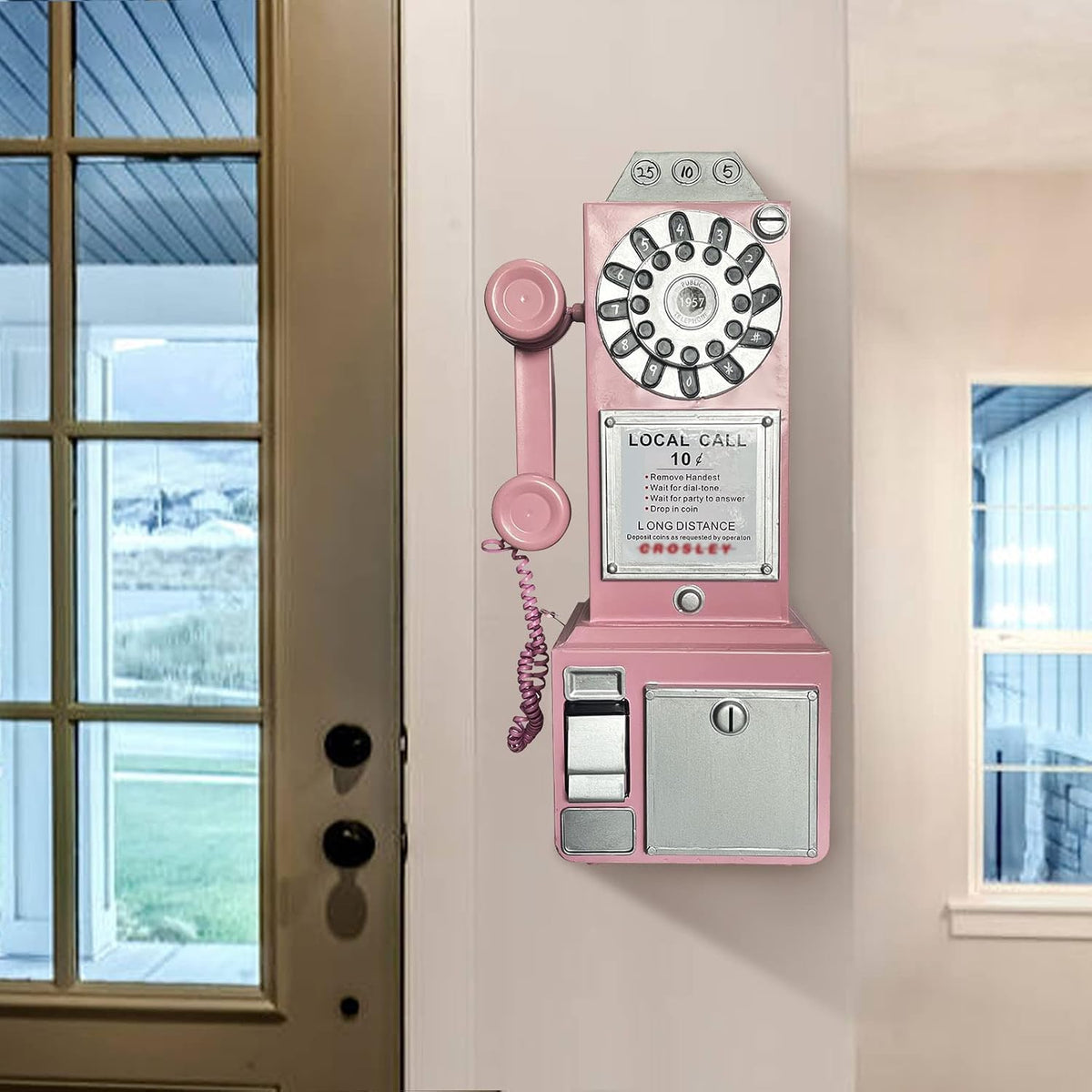 Guyifuny vintage telephone home decor placement example