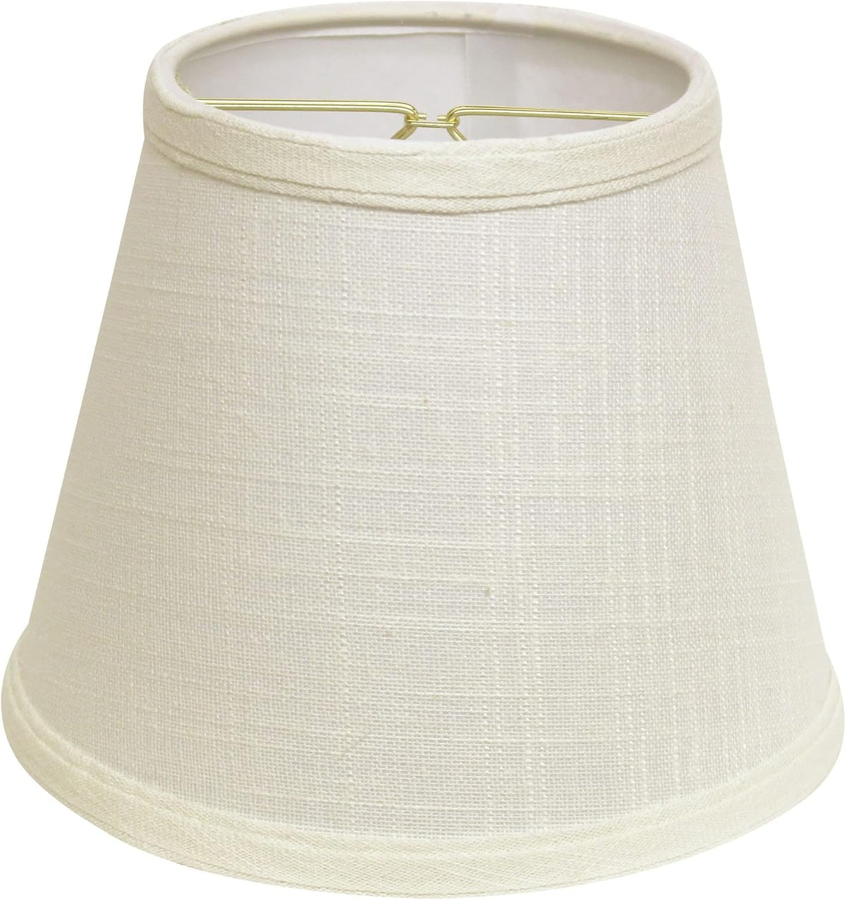 HomeRoots white linen empire lamp shade front view