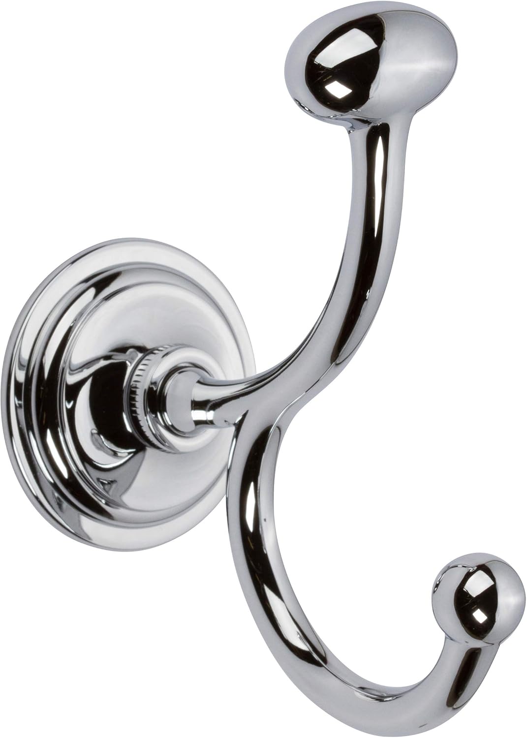 Ginger 2611/PC London Terrace Double Robe Hook, Polished Chrome - Image 1