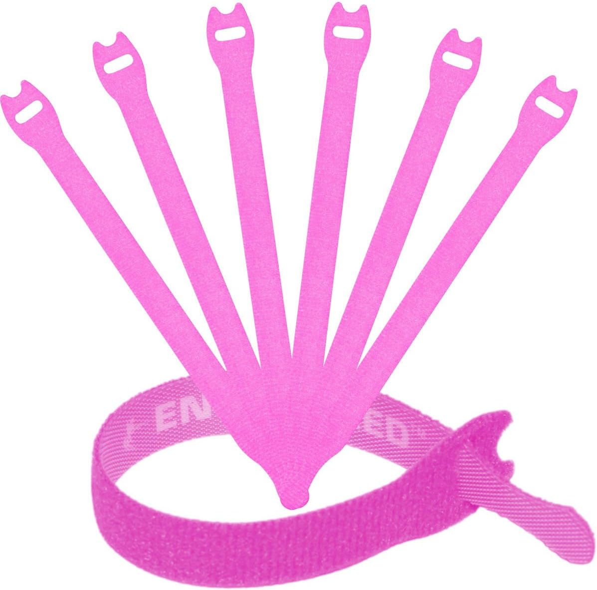 Reusable Cable Ties 1/2" x 8" for Cable Management and Organizing Cords - 30 Pack Bundled with 2 Bonus Cinch Straps (Purple) - Image 11
