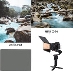 Professional video setup utilizing Foeasy square glass filter