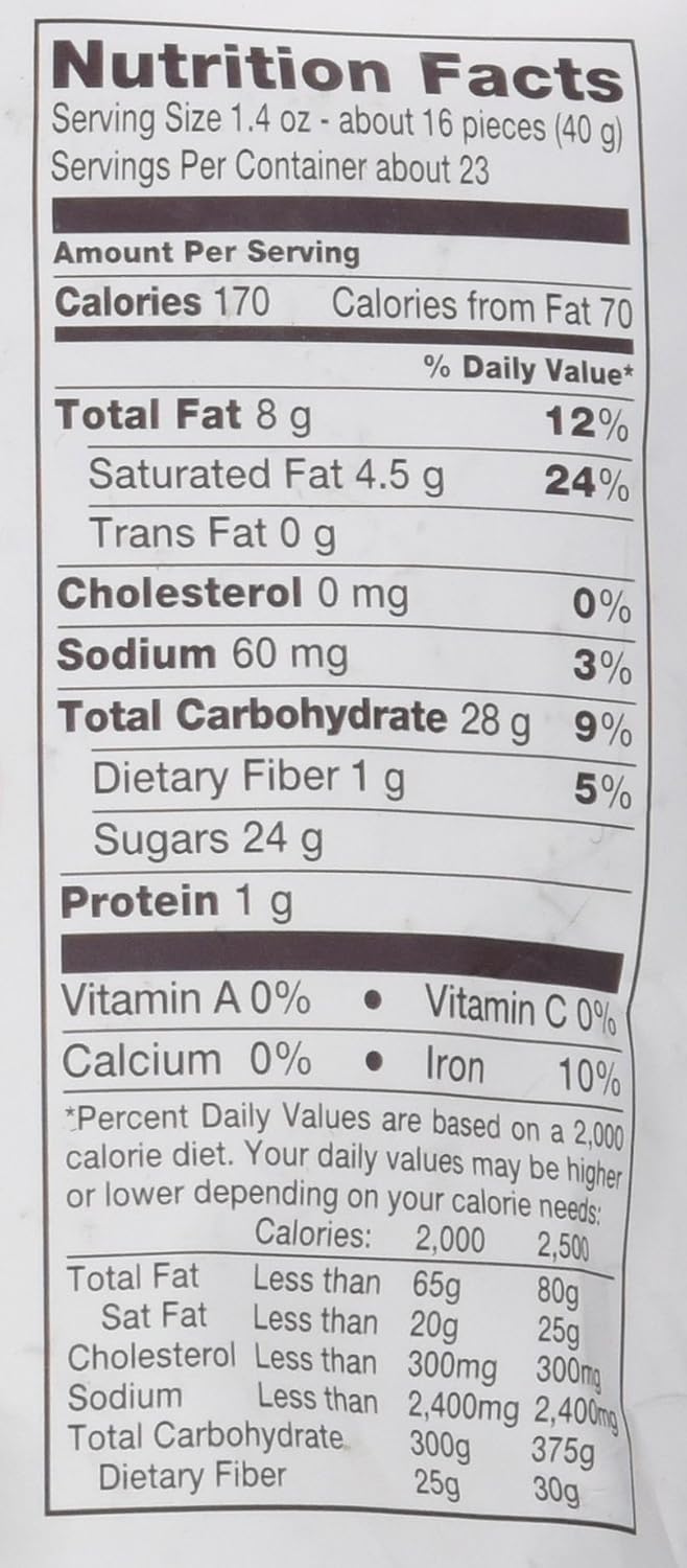 Close up of Brookside dark chocolate with pomegranate center