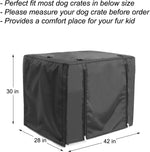 Femuar universal fit wire dog crate cover bottom secure hooks
