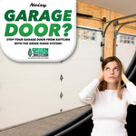 Green Hinge residential garage door hinge side view