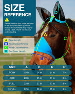 Soft polar fleece lining on Hilltown horse fly mask