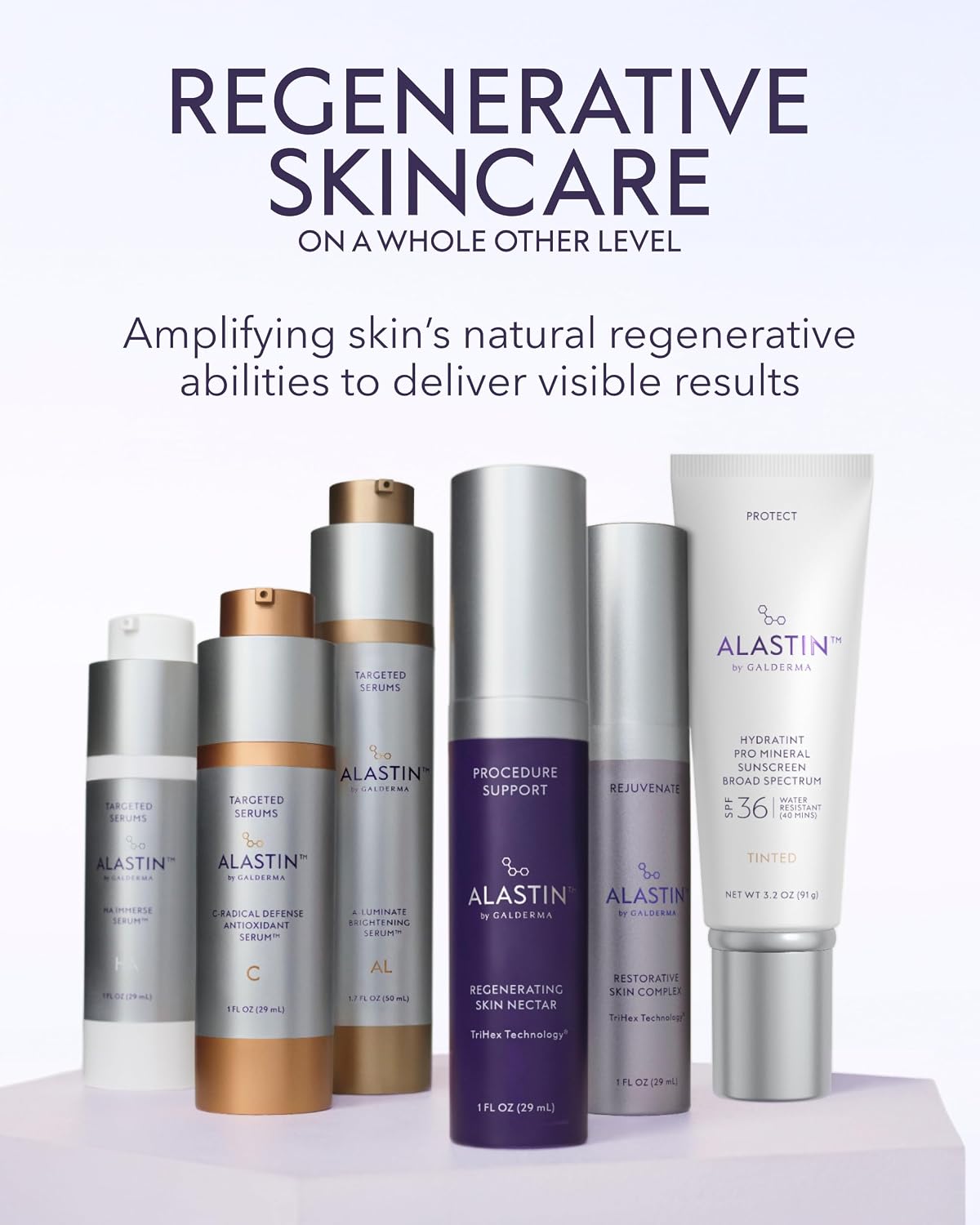 Authentic imported Alastin Skincare recovery treatment displayed on a flat surface.