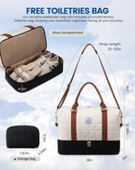 LOVEVOOK weekender bag showing quilted texture detail