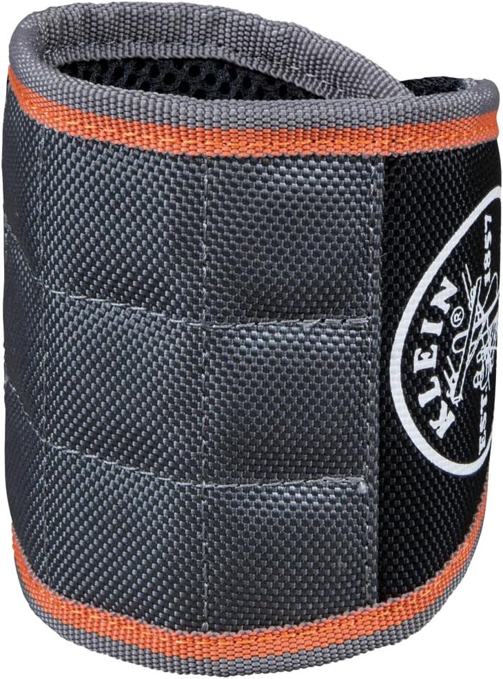 Klein Tools 55895 Magnetic Wristband, Tradesman Pro Tool Wristband Holds Wire Connectors, Screws, Nails, Drill Bits, With Breathable Mesh - Image 12