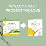 Organyc regular flow tampons box packaging details