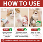 Petlogix cat hot spot spray side profile of bottle