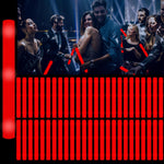 YOFOBU 48 Pack LED Glow Foam Sticks front view in red