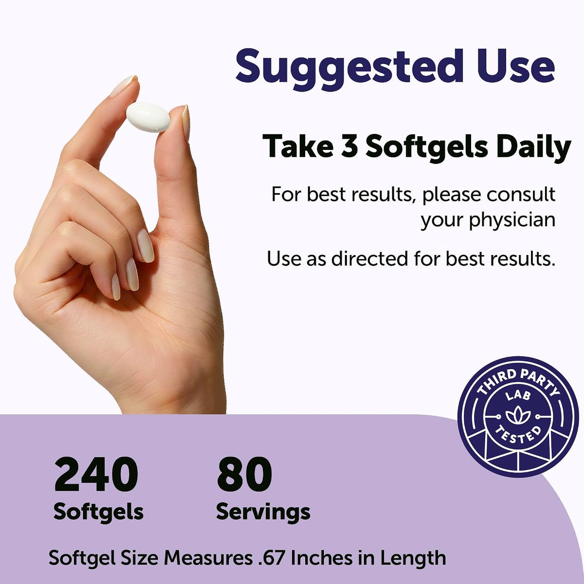 Micro Ingredients magnesium glycinate softgels close-up texture view