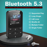 RUIZU portable music player side profile highlighting compact dimensions