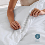 Bare Home bedding set corner ties mechanism