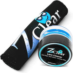 Z Clear Lens Cleaner Paste and microfiber cloth front view packaging