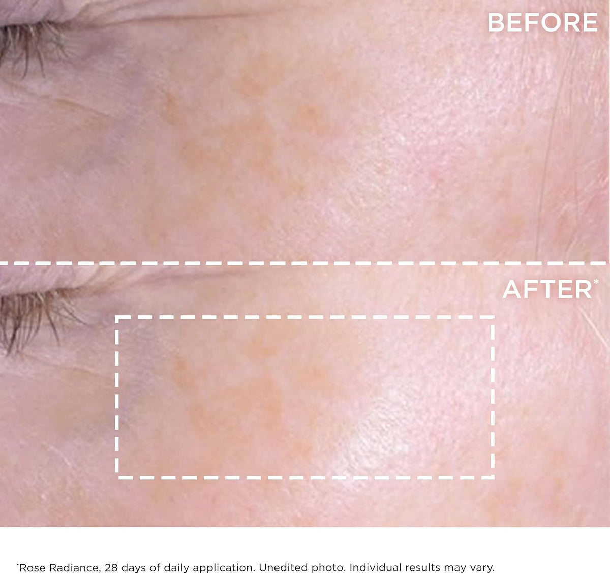 Clarins radiance boosting day cream texture swatch
