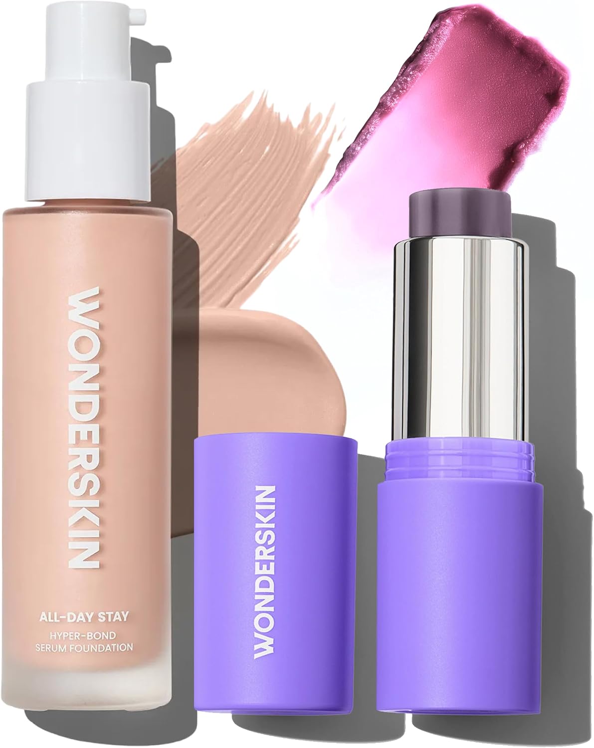 Wonderskin All-Day Stay Set featuring Hyper-Bond Foundation and pHlush Stick