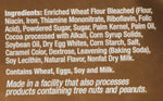 Thin and crunchy chocolate chip cookie snack brittle close up