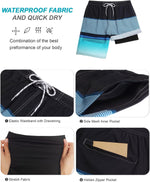 SILKWORLD 9 inch swim shorts waistband and drawcord