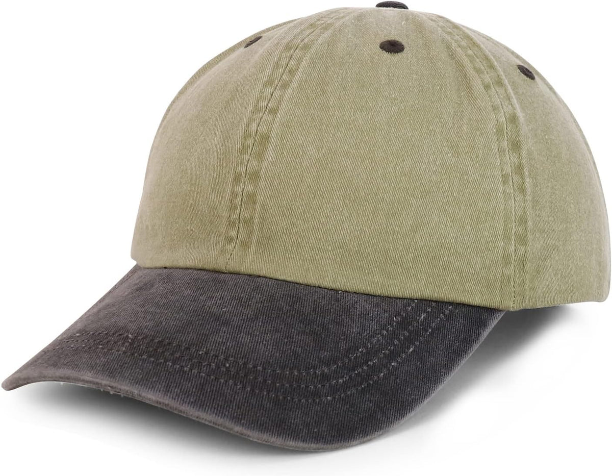Trendy Apparel Shop Oversize XXL Pigment Dyed Washed Cotton Baseball Cap - Image 6