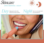 Bliss hydrating overnight lip balm mask texture close up