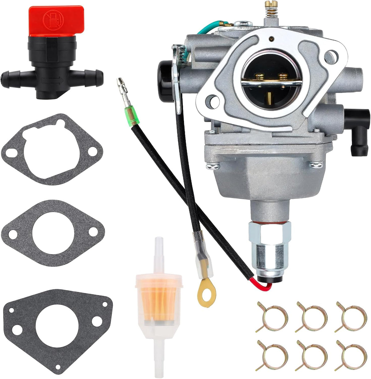 Slother carburetor front view for Kohler engines