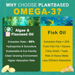 Nextdia vegan omega 3 capsules size comparison