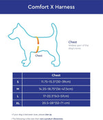 Gooby dog harness choke-free X-frame design side view