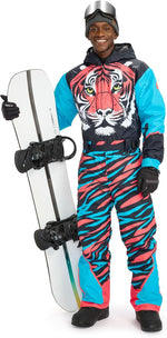 Tipsy Elves Retro Snow Suits for Men - Loud Men's Ski Suits - Warm One Piece for Winter - Image 12