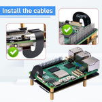 GeeekPi N07 bottom board installed with solid-state drive