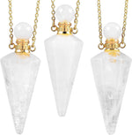 Tumbeelluwa crystal jewelry with stainless steel chain