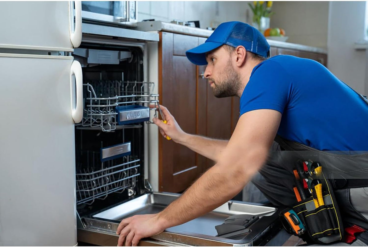 Complete packaging and hardware view of D.I.Accessa dishwasher accessory