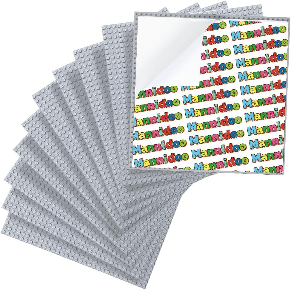 Mannidoo peel and stick baseplates 10 pack front view