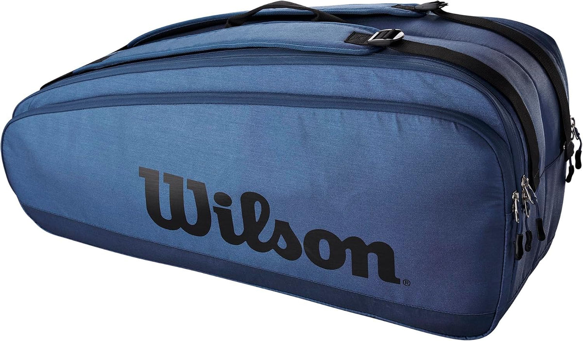 Wilson Ultra V4 Tour Tennis Racket Bag side profile showing dual compartments