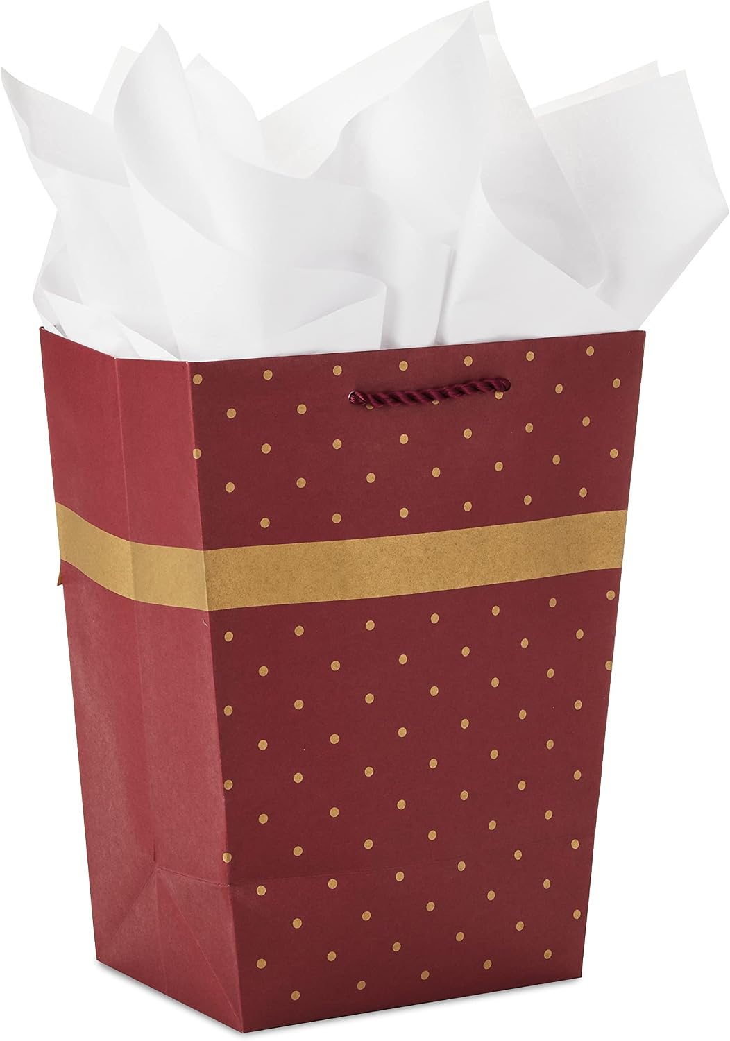 Hallmark holiday gift bag with tissue paper