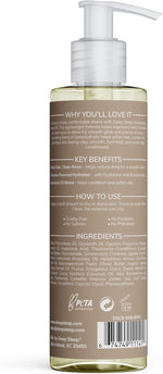 Deep Steep moisturizing shave oil texture demonstration