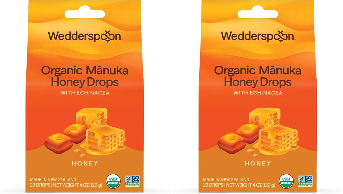 Wedderspoon Organic Manuka Honey Lollipops | Variety Pack | 24 Count | Genuine New Zealand Manuka Honey + Vitamin C | Non-GMO, No Artificial Flavors or Colors | Soothing Pops for Kids & Adults - Image 9