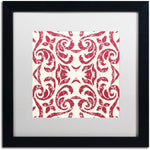 Trademark Fine Art Damask Red branded packaging display