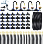 65FT 360 degrees Adjustable Drip Irrigation System for Garden | 1/2'' Irrigation Tubing with 20 Nozzles, Automatic Watering Misting System, Drip Irrigation Kit for Greenhouse, Lawn, Plant - Image 9
