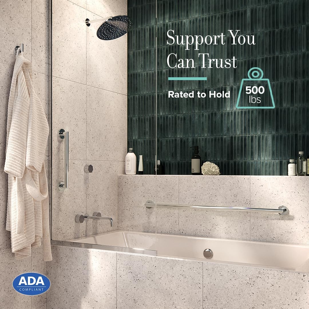 Gatco bathroom grab bar hardware components