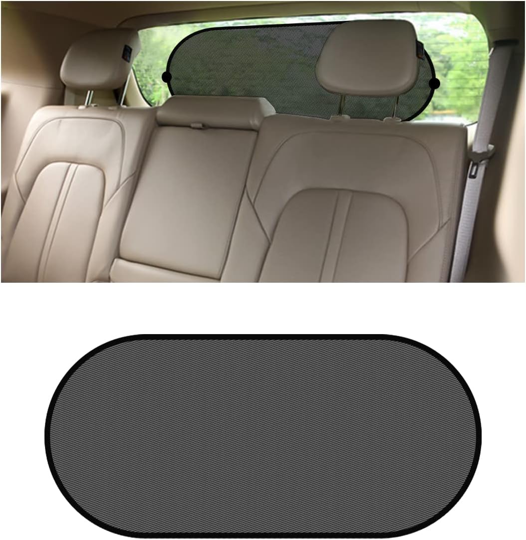 LoyaForba rear window sunshade front view premium mesh car protection