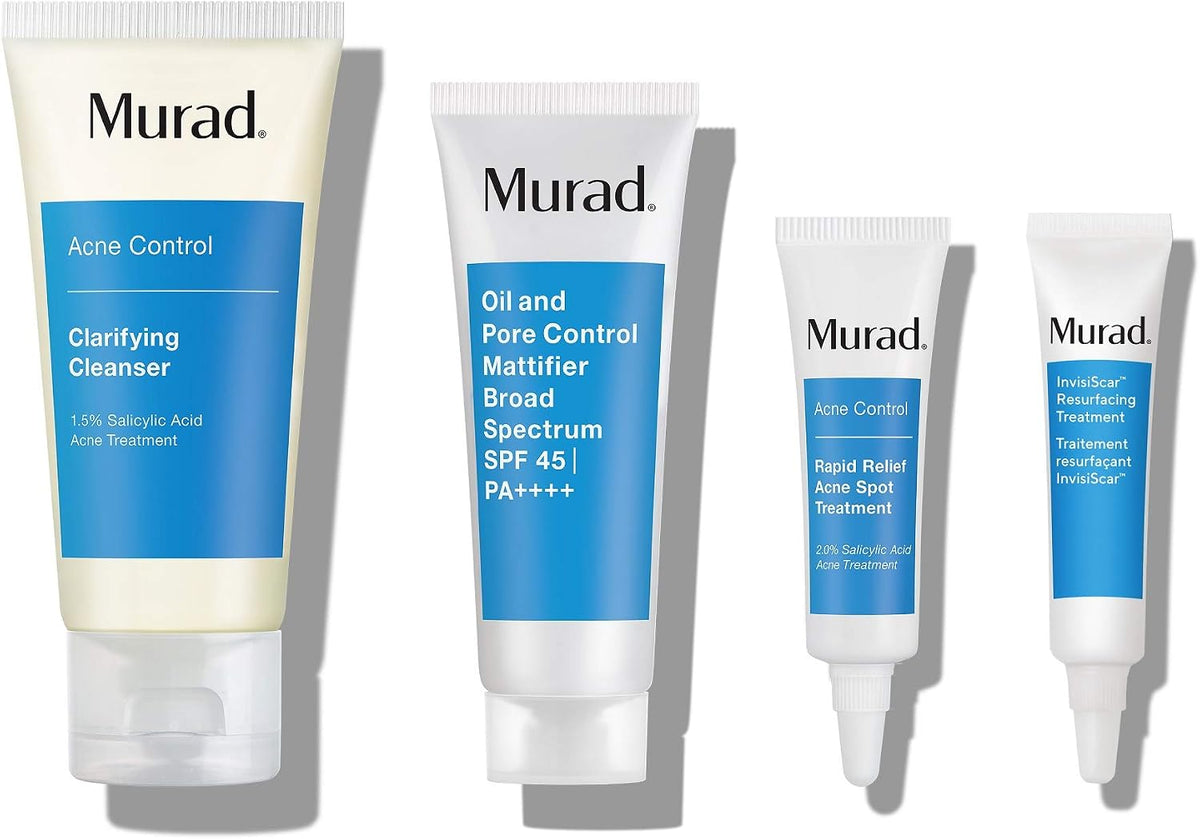 Murad Clarifying Cleanser tube packaging and bottle label details
