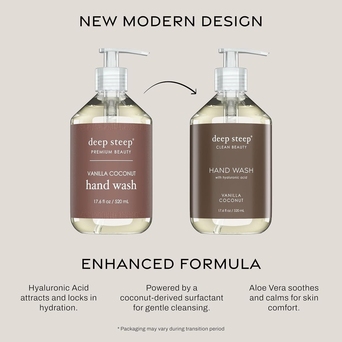 Deep Steep Vanilla Coconut hand wash texture and lather