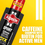 Alpecin sport men shampoo back instructions label