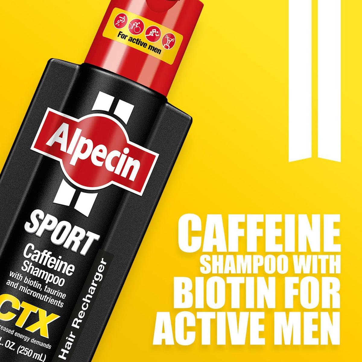 Alpecin sport men shampoo back instructions label